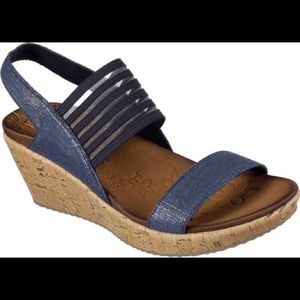Skechers Beverlee Smitten Kitten Wedge Sandal 8W